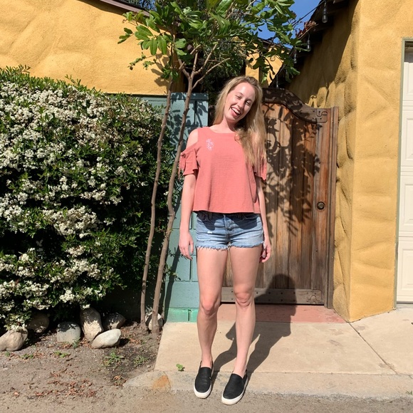 Madewell Open Shoulder Top - Picture 4 of 6